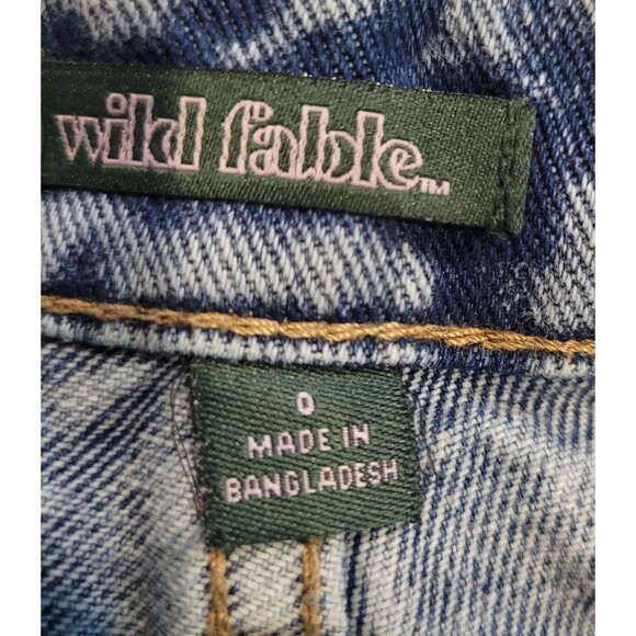 Lot of 2 WILD FABLE Women's High Rise Size 0 Cut Off Jean Shorts School Mom - Picture 10 of 12